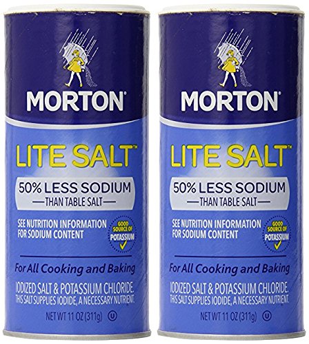 Morton Lite Salt, 11 oz (Pack of 2)