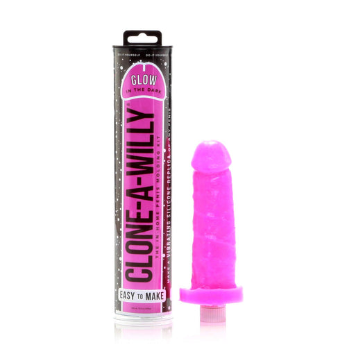 Clone-A-Willy Silicone Casting Kit, Glow in the Dark, Pink