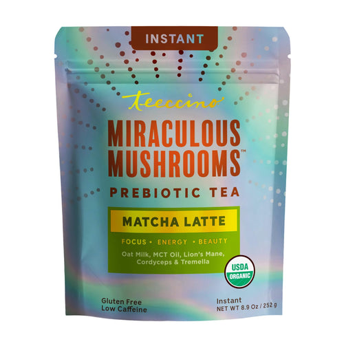 Teeccino Miraculous Mushrooms Instant Matcha Latte, 8.9 oz