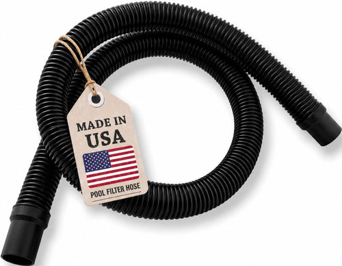 JED Pool Tools Deluxe Filter Connecting Hose for Swimming Pool, 1-1/2 in x 6 ft, Black
