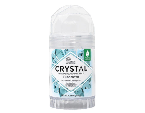 Crystal Mineral Deodorant Stick, Unscented, 4.25 oz (Pack of 12)