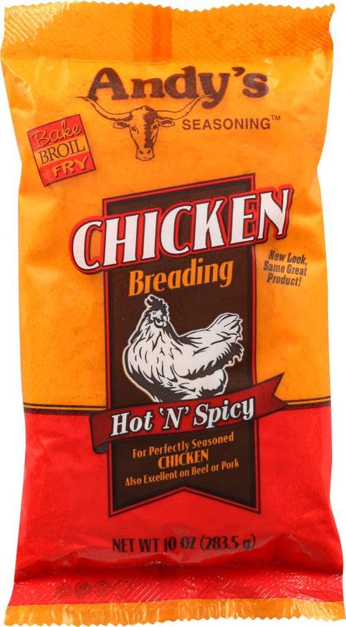 Andy's Breading, Chicken Hot, 10 oz