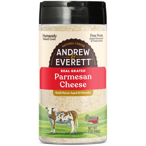 Andrew & Everett Hormone-Free Grated Parmesan Cheese, 7 oz