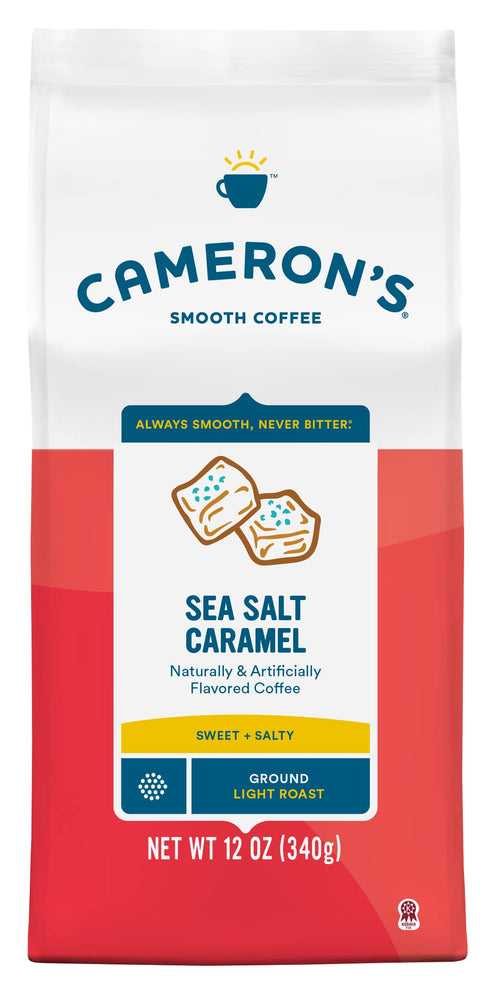 Cameron's Coffee Roasted Ground Coffee, Sea Salt Caramel, 12 oz