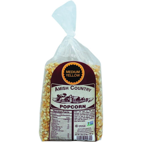 Amish Country Popcorn Medium Yellow Popcorn Kernels, 2 lb Bag