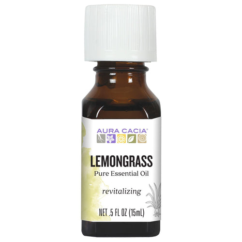 Aura Cacia Inspiring Lemongrass Essential Oil, 0.5 fl oz