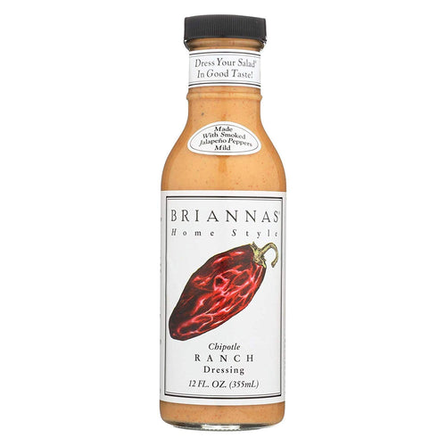 Brianna's Home Style Chipotle Ranch Dressing, 12 oz (Pack of 6)