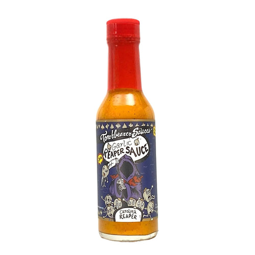 Torchbearer Garlic Reaper Hot Sauce, Garlic & Carolina Reaper, 5 oz