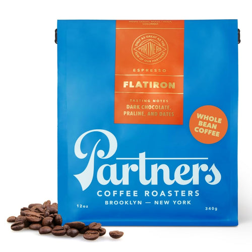 Partners Coffee Roasters Flatiron Espresso Medium-Dark Roast Whole Bean Coffee, 12 oz