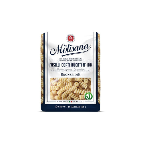 La Molisana Fusilli Corti Bucati No. 108 Pasta, 16 oz