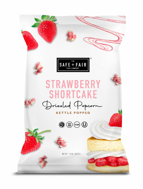 The Safe + Fair Food Company Strawberry Shortcake Drizzled Popcorn, 5.5 oz