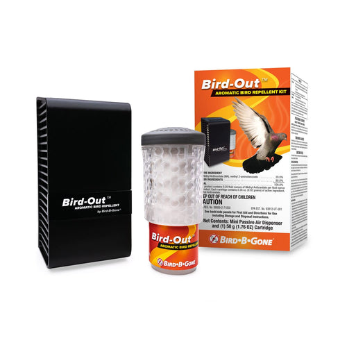 Bird B Gone Bird-Out Aromatic Repellent Kit with Dispenser and Cartridge