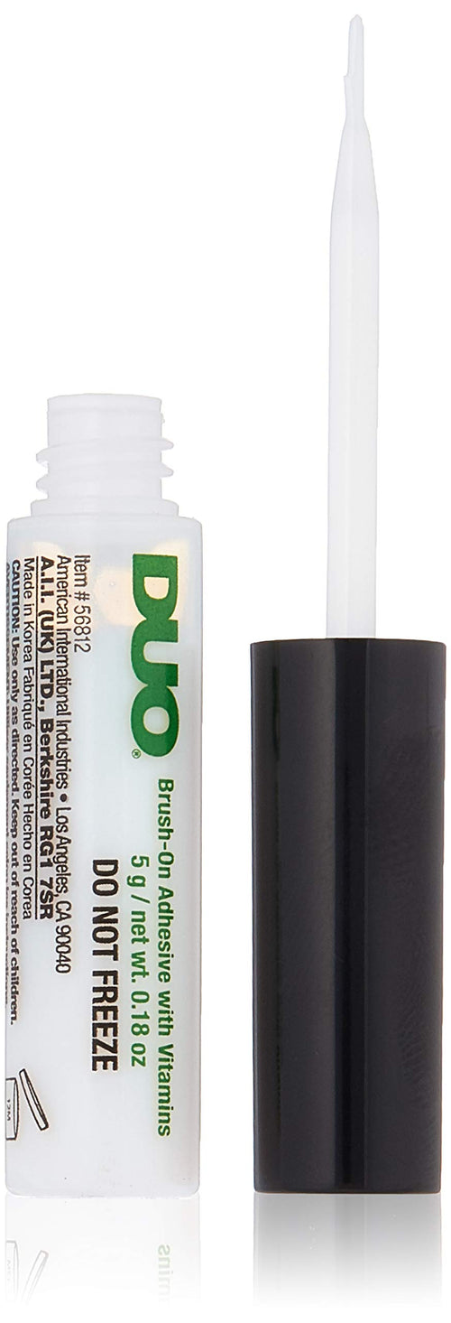 Duo Brush-On Striplash Adhesive, White/Clear, 0.18 oz (Pack of 2)
