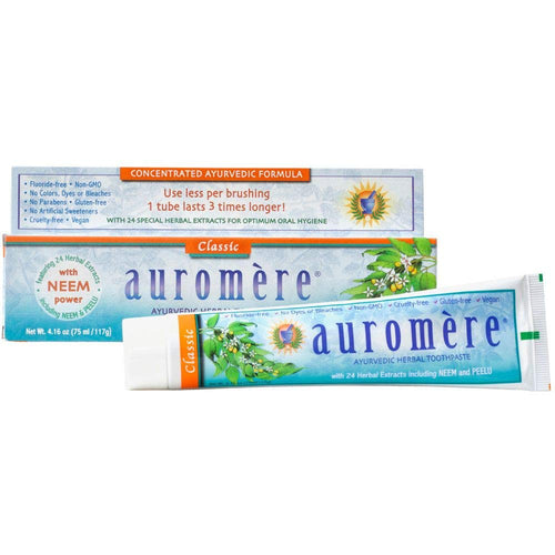 Auromere Ayurvedic Herbal Neem & Clove Toothpaste, Classic Licorice
