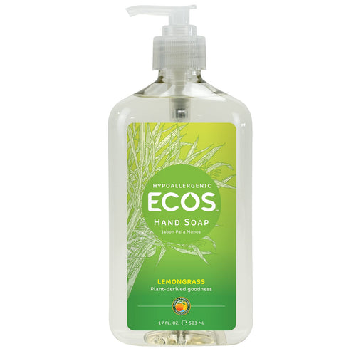 Earth Friendly Products Liquid Hand Soap, Lemongrass, 17 oz