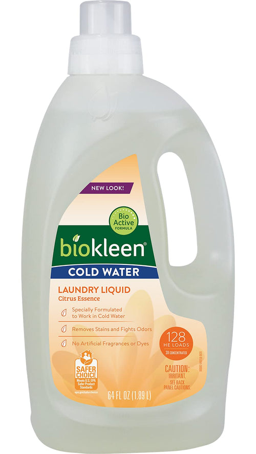 Biokleen Natural Cold Water Laundry Detergent, 128 Loads