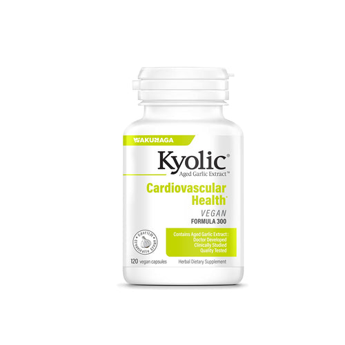 Kyolic Aged Garlic Extract Cardiovascular Health Vegan Formula 300, 120 Capsules
