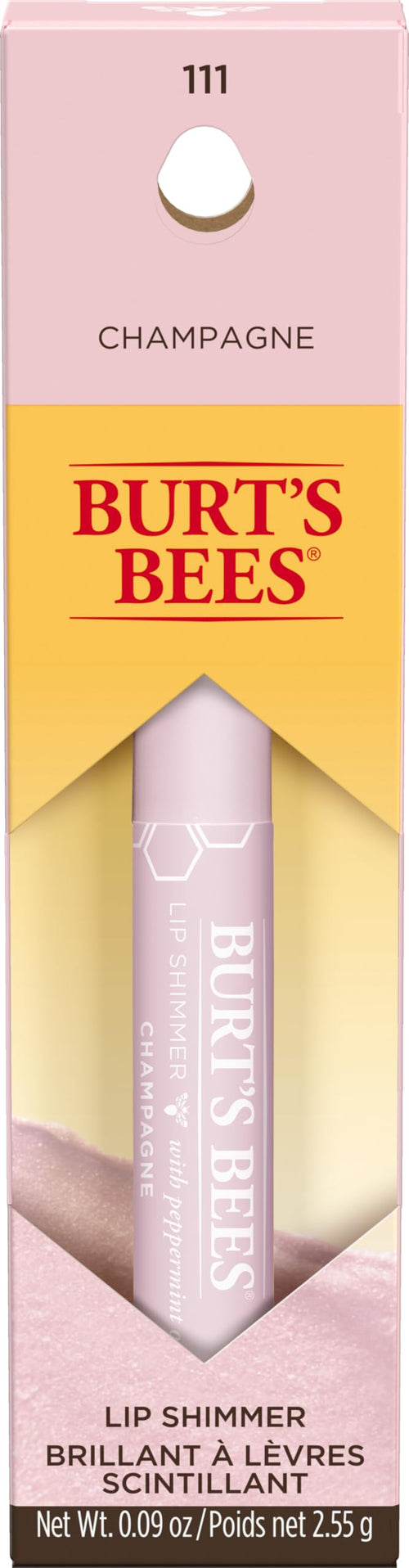 Burt's Bees Moisturizing Lip Shimmer, Champagne, 0.09 oz