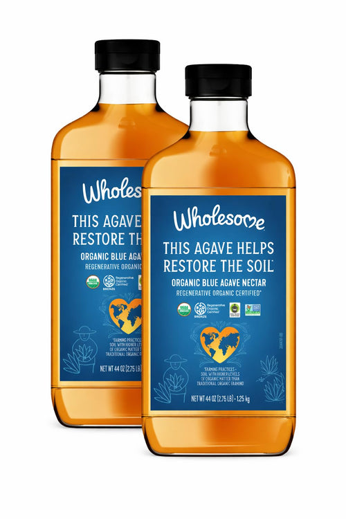 Wholesome Sweeteners Organic Blue Agave Nectar, 44 oz (Pack of 2)