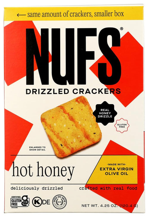 Nuf's Crispy Hot Honey Crackers, 4.25 oz