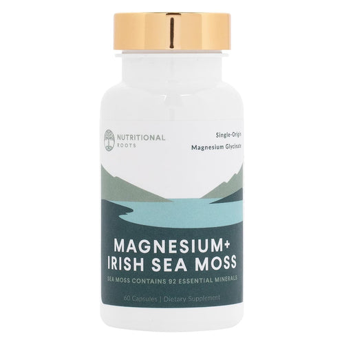 Nutritional Roots Magnesium Glycinate with Irish Sea Moss Capsules, 60 Count