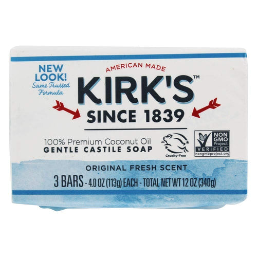 Kirk's Coco Castile Soap (Pack of 3)