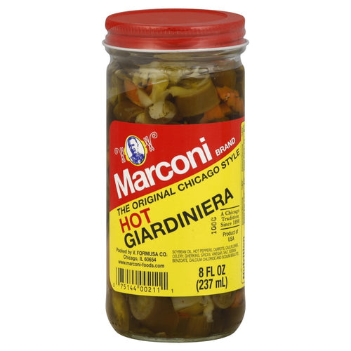 Marconi Hot Giardiniera, 8 oz