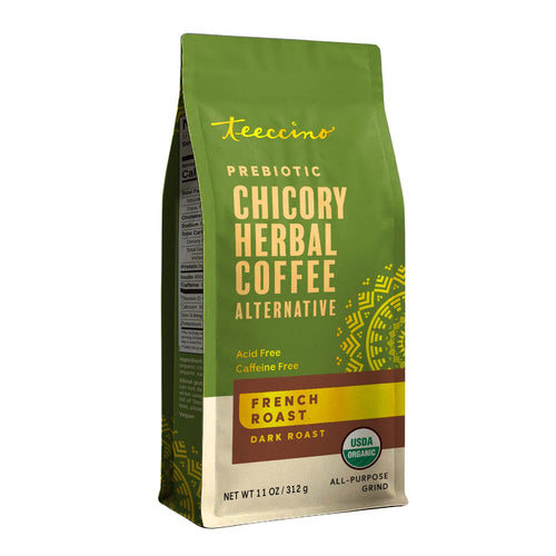 Teeccino French Roast Chicory Coffee Alternative, Caffeine Free, 11 oz