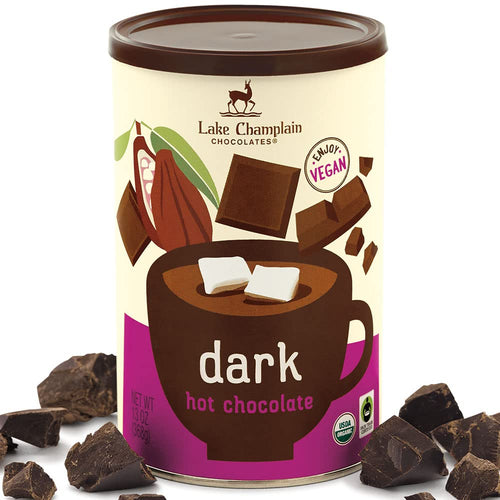 Lake Champlain Organic Vegan Dark Hot Chocolate Mix, 13 oz