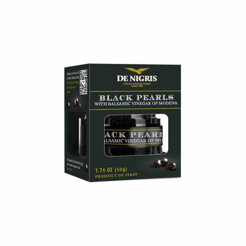De Nigris Black Modena Pearls with Balsamic Vinegar of Modena, 1.76 oz