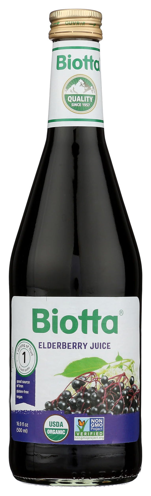 Biotta Organic Elderberry Juice, 16.9 fl oz