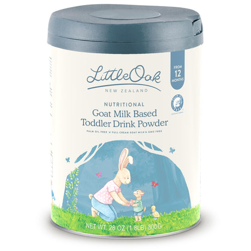 LittleOak Natural Goat Milk Toddler Drink, 12 Months+, 28 oz (800 g) Tin