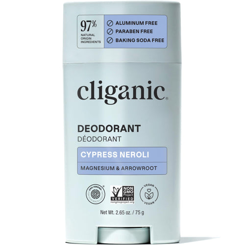 Cliganic Deodorant for Men, Cypress Neroli