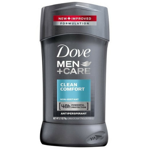 Dove Men+Care Antiperspirant Deodorant Stick, Clean Comfort, 2.7 oz (Pack of 5)