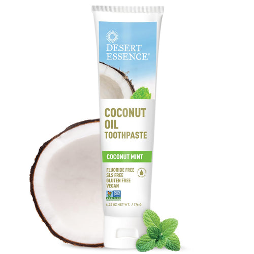 Desert Essence Coconut Oil Toothpaste, Coconut Mint, 6.25 oz