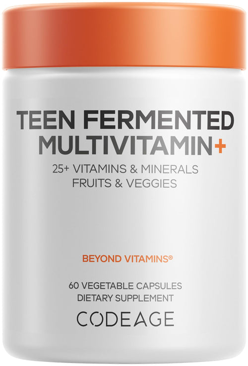 Codeage Teen Multivitamin for Boys and Girls with Omega-3, 60 Capsules