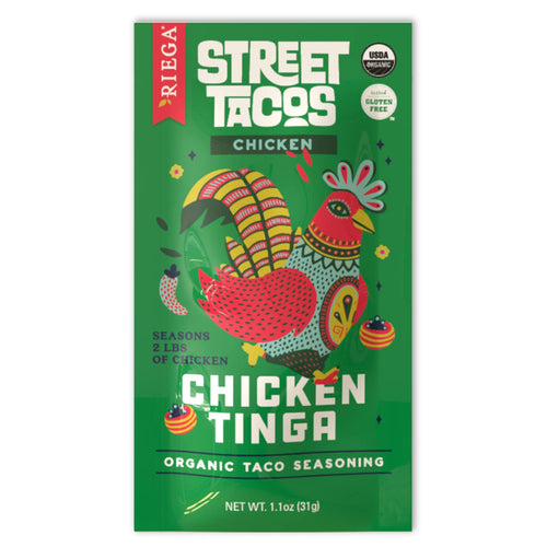 Riega Organic Chicken Tinga Street Taco Seasoning, 1.1 oz