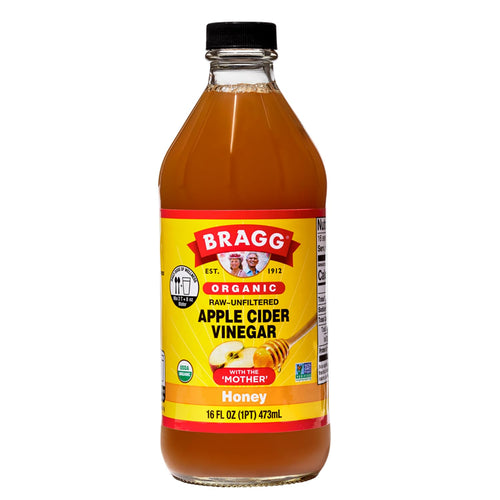 Bragg Organic Apple Cider Vinegar Blends, Honey Blend, 16 oz