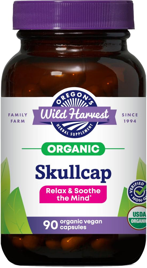Oregon's Wild Harvest Organic Skullcap, 90 Vegan Capsules