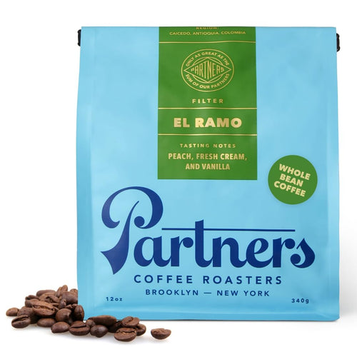 Partners Coffee Roasters El Ramo Colombian Light Roast Whole Bean Coffee, 12 oz