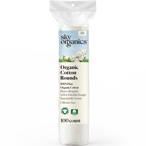Sky Organics Organic Cotton Rounds, 100 Count