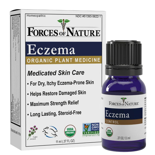 Forces of Nature Eczema Control, Organic Homeopathic Skin Care, 11 mL