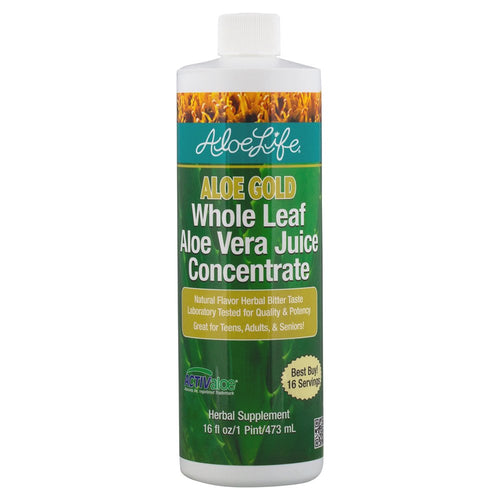 Aloe Life Aloe Gold Whole Leaf Juice Concentrate, 16 oz