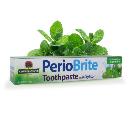Nature's Answer PerioBrite Fluoride-Free Toothpaste, Cool Mint, 4 oz (Pack of 2)