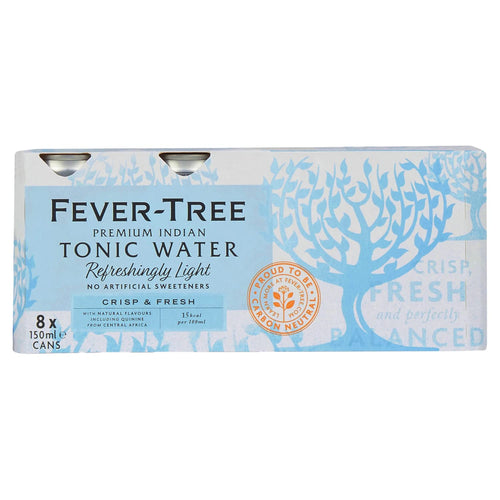 Fever-Tree Naturally Light Tonic Water, 150 ml (Pack of 8)