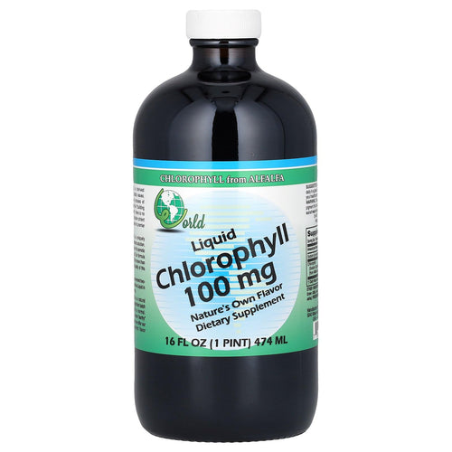World Organics Liquid Chlorophyll Supplement, 100 mg, 16 fl oz