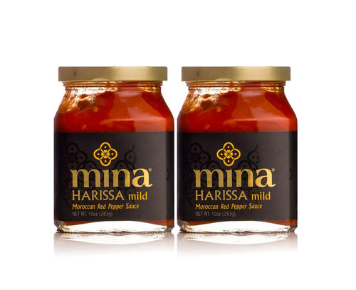 Mina Harissa Mild Moroccan Red Pepper Sauce, 10 oz (Pack of 2)