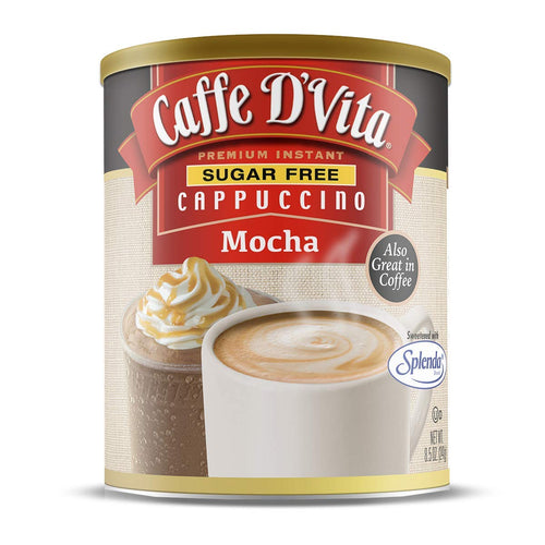 Caffe D'Vita Sugar-Free Mocha Cappuccino Mix, 8.5 oz Can