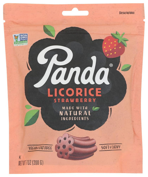 Panda Natural Soft Strawberry Licorice, 7 oz (Pack of 8)