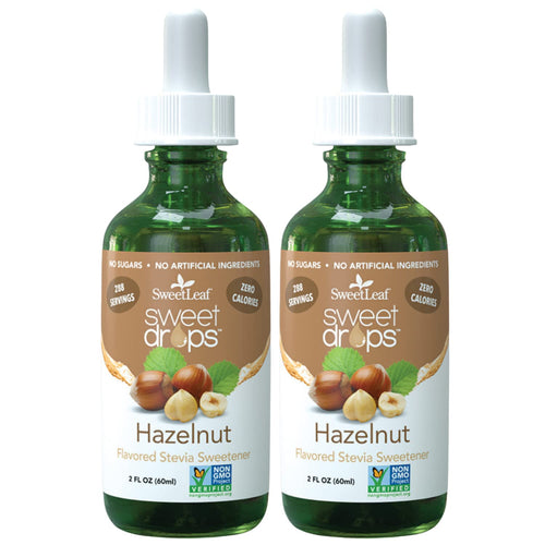 SweetLeaf Hazelnut Liquid Stevia, 2 oz (Pack of 2)